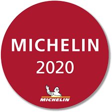 Photo shows the recommendation logo of the Michelin Guide.