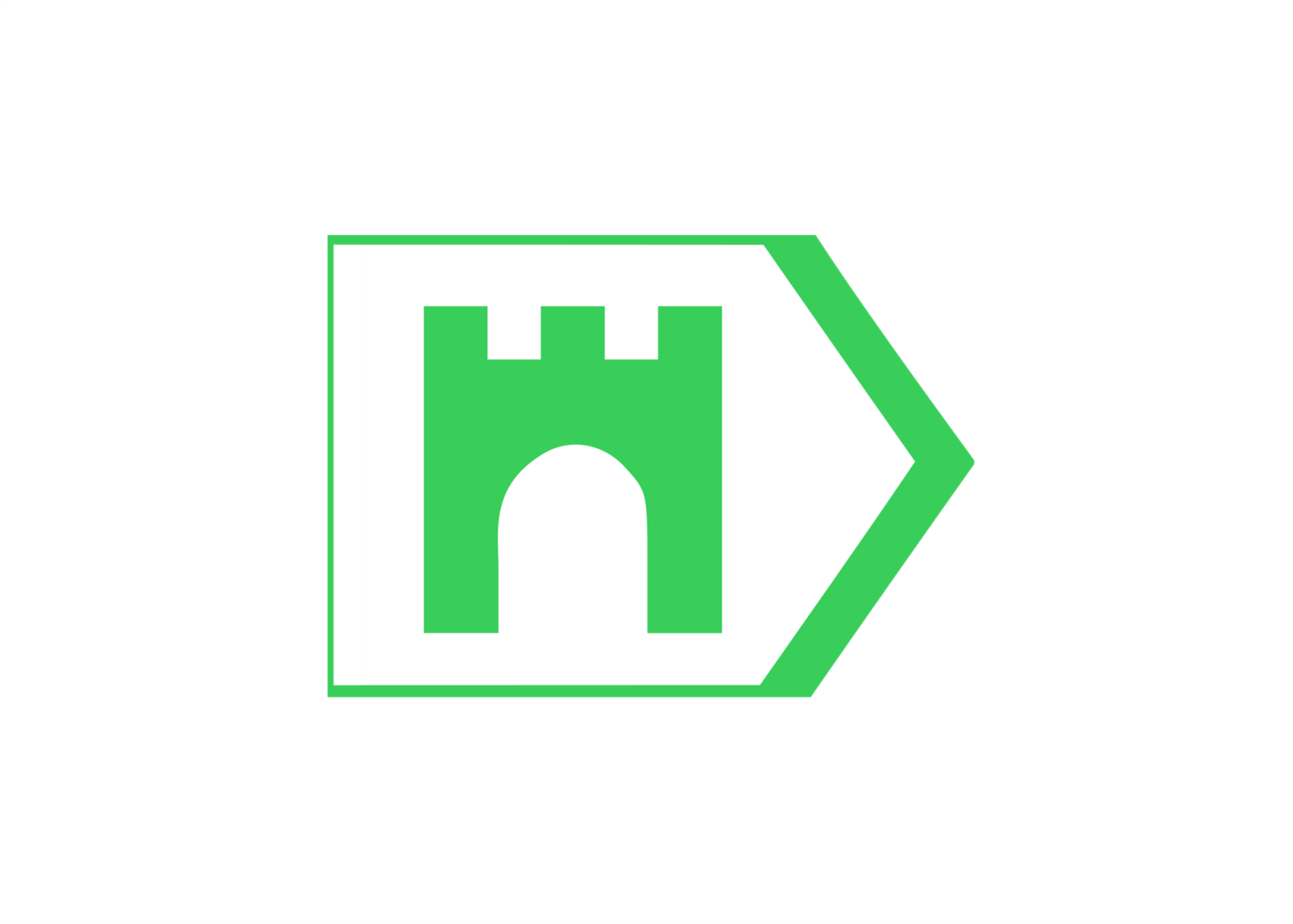 Signage logo for the 100 Castles Route.