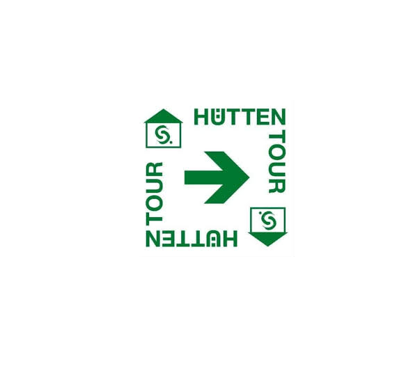 Signage for the "Hüttentoer," a bike tour around the municipality of Südlohn.