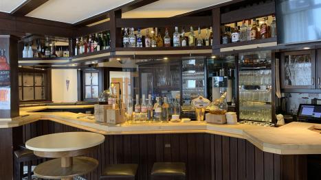 View of the bar